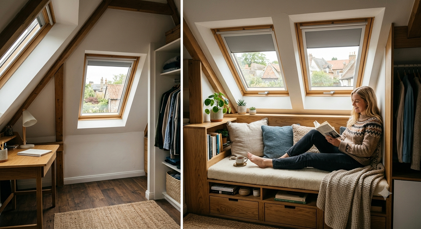 Dachfenster in unterschiedlichen Ausführungen